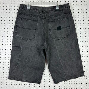 Marithe Francois Girbaud Black Baggy Shorts 38 Hip Hop 90s Wide Leg Gothic Skate